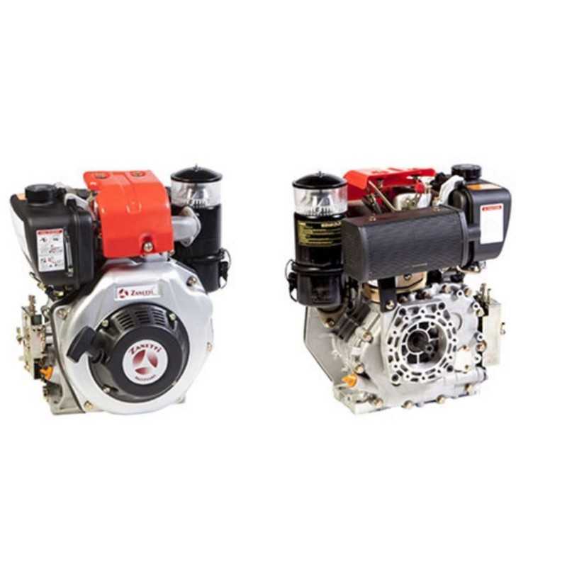 ZANETTI DIESEL ZDM78C1MV Motor komplett Motorgrubber mit Kegel Ø 23 manueller Schneckenantrieb