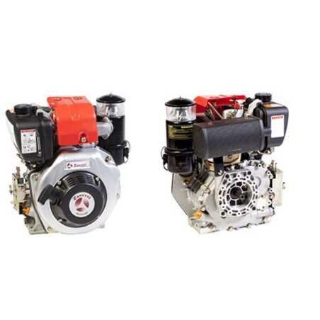 ZANETTI DIESEL ZDM78C1MV Motor komplett Motorgrubber mit Kegel Ø 23 manueller Schneckenantrieb | NewgardenParts.com