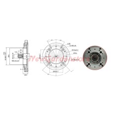 Motore completo motocoltivatore ZANETTI DIESEL ZDM86C1MEV conico avv. elettrico | NewgardenParts.com