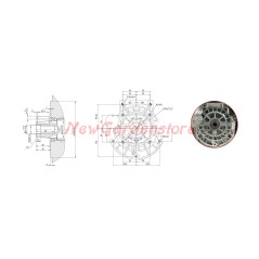 Motor completo para motor ZANETTI DIESEL ZDM92/2C7E con arranque eléctrico | NewgardenParts.com