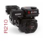 Motor completo RATO R210 212 cc gasolina eje horizontal cilíndrico 3/4 arranque eléctrico