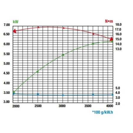 Motore completo RATO R300 300 cc albero orizzontale cilindrico diametro 25.4 mm