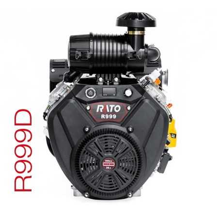 Motore completo RATO R999D albero orizzontale cilindrico 25.4 mm avv. elettrico | NewgardenParts.com
