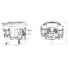 Motore completo STIGA LONCIN TRE586V ST600 586 cc 19HP bicilindrico trattorino tagliaerba | NewgardenParts.com