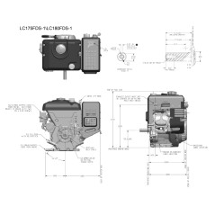 Complete STIGA WS300 horizontal 25.4x80 302 cc engine electric start | NewgardenParts.com