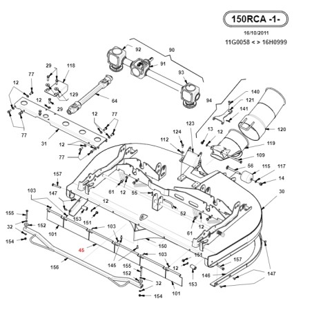 Bandella 150RCA 210SP FLEX ORIGINALE GIANNI FERRARI 01.50.01.2130 | NewgardenParts.com