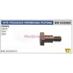 Tornillo fijación pistón membrana Bomba UNIVERSAL Bertolini 20RTE 20VF 035985 | NewgardenParts.com