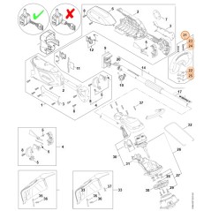 ORIGINAL STIHL circular handle for FSA 86 R 4180-790-3410 | NewgardenParts.com