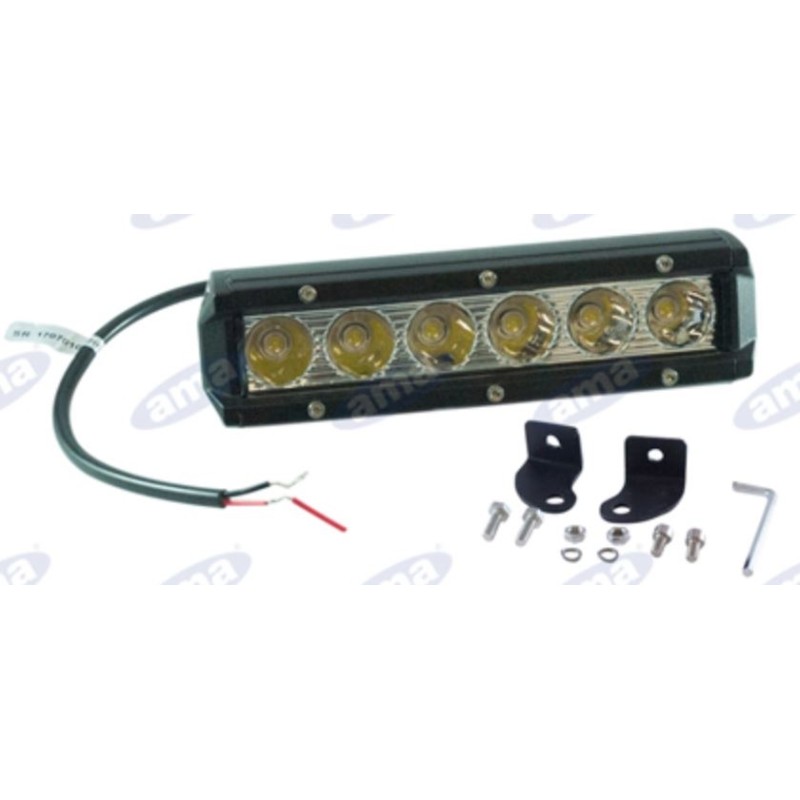 Barra a LED 10-36V 30W 1710LM 185x65x55mm 6 LED Epistar a 5W macchina agricola