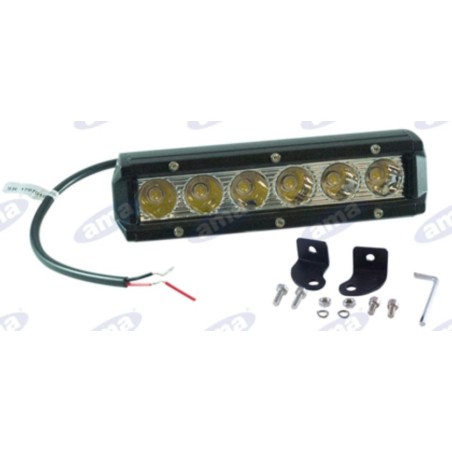 Barra a LED 10-36V 30W 1710LM 185x65x55mm 6 LED Epistar a 5W macchina agricola | NewgardenParts.com