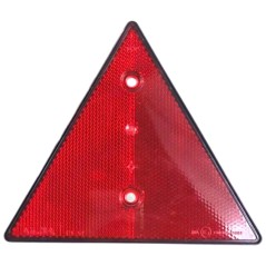 Roter dreieckiger Anhängerreflektor mit 2 Löchern – 162 x 142 mm | NewgardenParts.com