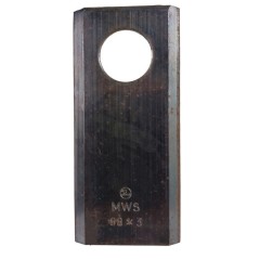 Straight type knife for Ama Deutz-Fahr BCS Farendlose Fort Marangon Morra rotary mower 98x40 hole 19mm