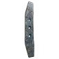 Soc double pointe pour ancre sous-soleuse Superior 76x420 à 3 trous fraisés M12 en acier au bore