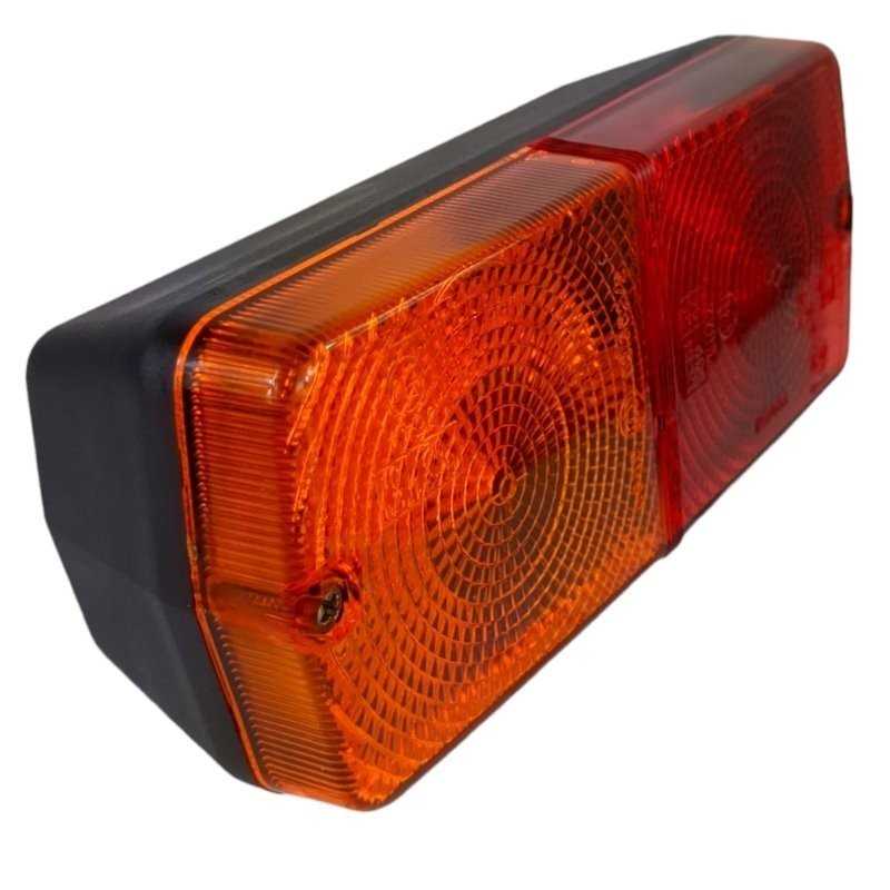 Right and left rear light for tractor and trailer 3 lights rectangular without reflector - COBO