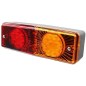 Rectangular rear light for tractor and trailer with 3 LEDs - Universal approved headlight