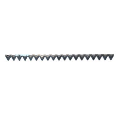 Blade with 19 ridged sections for BCS 600 series and 700 series Europa type cutter bar - 59048926