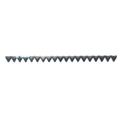 Messer mit 19 geriffelten Abschnitten mit zentraler Befestigung für BCS-Mähbalken Barra Laser-Serie – 59058728T | NewgardenPa...
