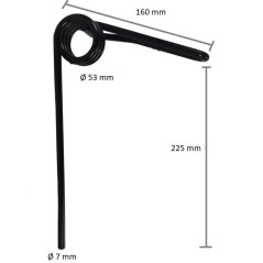 Muelle delantero para grada de semillas Ima La Rocca Cimac | NewgardenParts.com