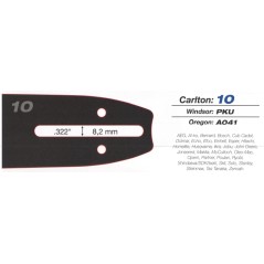 CARLTON MT39 M40 Kettensägeschiene 30cm lang 1,3mm dick