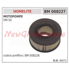 Filtro aria HOMELITE motopompa DM 50 008227 | NewgardenParts.com