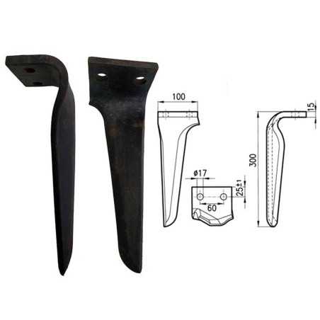 Verstärkter dominanter linker Kreiseleggenzahn Maschio Feraboli Pegoraro | NewgardenParts.com
