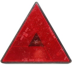 Reflector de remolque triangular rojo con tornillos - 162 x 142 mm | NewgardenParts.com