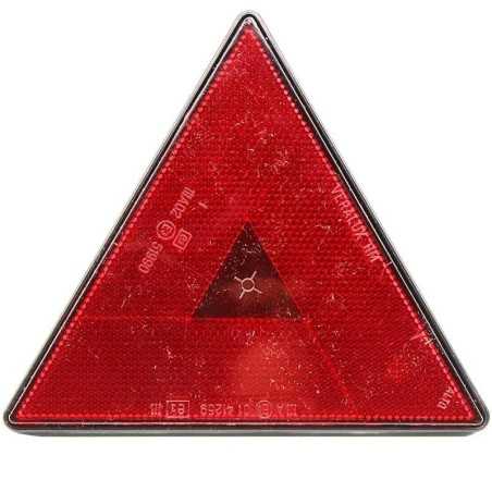 Reflector de remolque triangular rojo con tornillos - 162 x 142 mm | NewgardenParts.com
