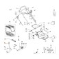 Lawn mower handle models GV53TK ALLROAD ORIGINAL OLEOMAC 66070954R