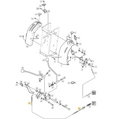 Blade coupling cable tractor models 2125H 2125M ORIGINAL STIGA 1134-3573-06 | NewgardenParts.com