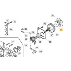 Rasamento campana ORIGINALE STIGA per motosega 118800252/0