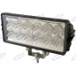 Barra de luces 12 LED 12-28V 36W 2700LM 200x90mm autopropulsada máquina agrícola tractor