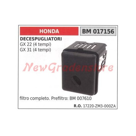 Filtro aria HONDA decespugliatore GX 22 (4 TEMPI) 017156 | NewgardenParts.com