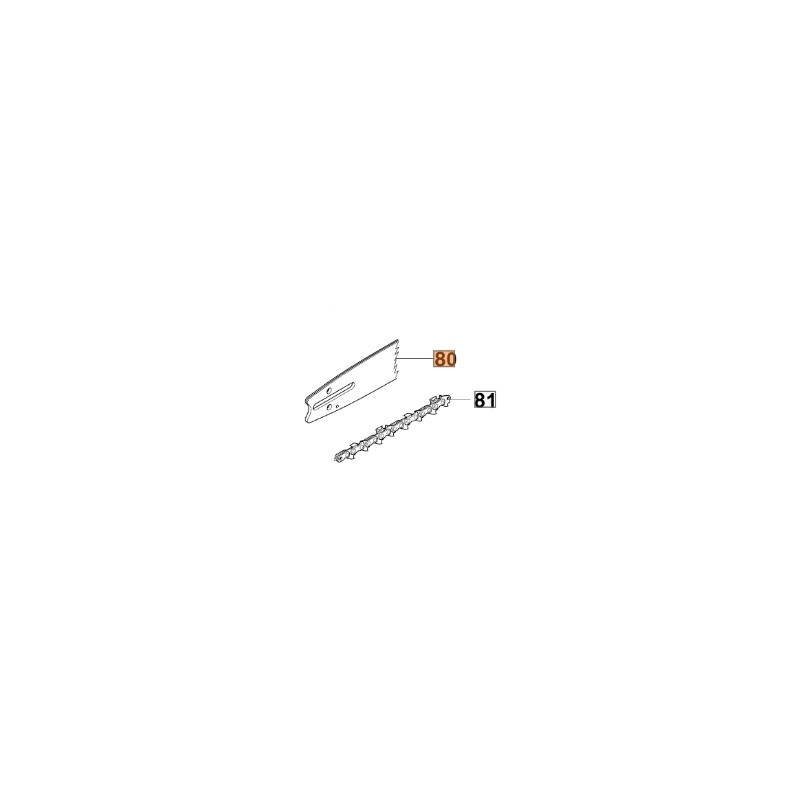 Barre de tronçonneuse 18 pouces 46 cm modèles GS630 ORIGINAL OLEOMAC 50012036R