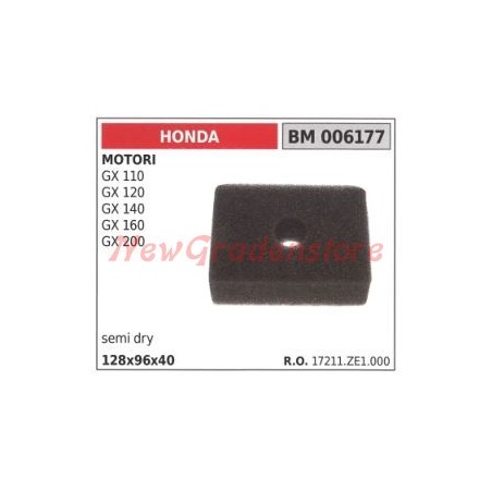 Filtro aria HONDA motore GX 110 120 140 160 200 006177 | NewgardenParts.com