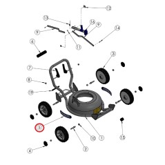 Adesivo GRIN calotta ORIGINALE GRIN rasaerba tagliaerba bm37-82v - hm37 PRT-0183 | NewgardenParts.com