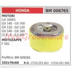 Filtro aria HONDA motore GX 160K1 140 200 110 120 motozappa F 501 | NewgardenParts.com