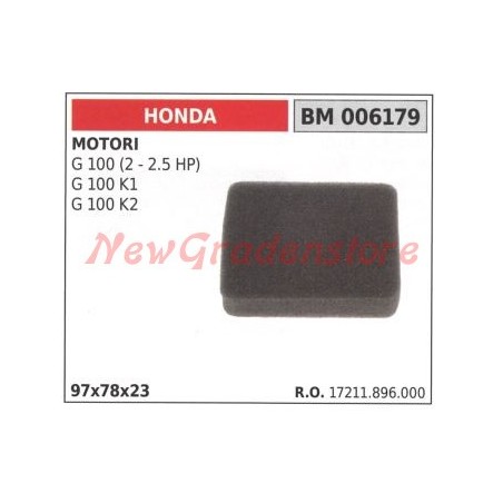 Filtro aria HONDA motori G 100 100 K1 K2 006179 | NewgardenParts.com