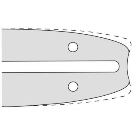 Guide-chaîne longueur 30cm pas 3/8'' épaisseur 1.3mm compatible OREGON A041