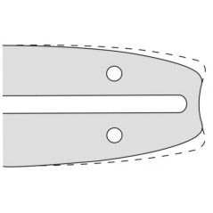 Kettensägeschiene Länge 33 cm Kettenteilung 325 1,5 mm kompatibel OREGON K041