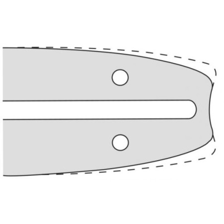 Kettensägeschiene Länge 33 cm Kettenteilung 325 1,5 mm kompatibel OREGON K041