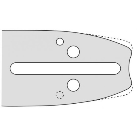 Kettensägeschiene Länge 33cm Radstand 325" Dicke 1,5mm kompatibel OREGON K095