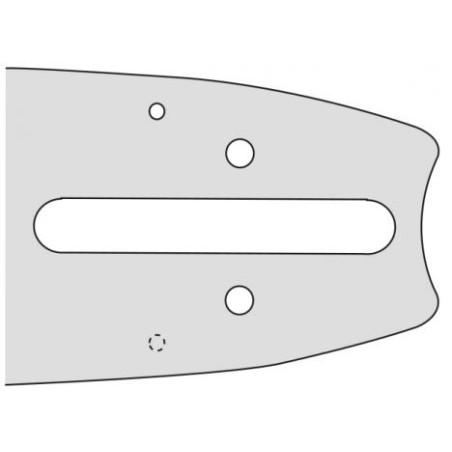 Kettensägeschiene Länge 38cm Teilung 3/8'' Dicke 1,6mm kompatibel OREGON D025