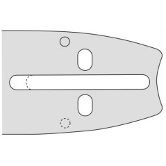 Kettensägeschiene Länge 40cm Teilung 3/8'' Dicke 1,3mm kompatibel OREGON D176