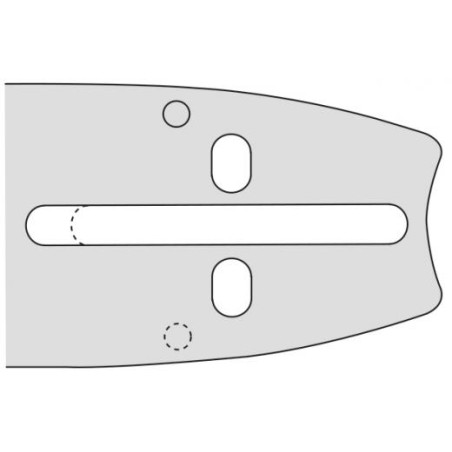 Kettensägeschiene Länge 40cm Teilung 3/8'' Dicke 1,3mm kompatibel OREGON D176