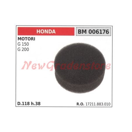 Filtro aria HONDA motori G 150 200 006176 | NewgardenParts.com