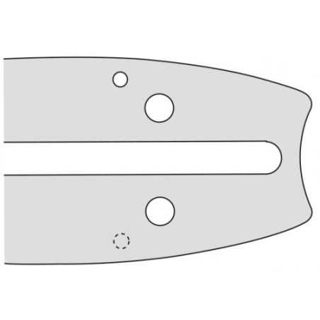 Guide-chaîne longueur 75cm pas 3/8" épaisseur 1.3 mm compatible OREGON D009