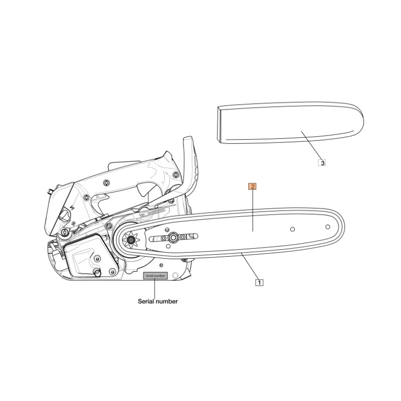 ORIGINAL OLEOMAC 3061026R DT9D GST250 10 Zoll Kettensägeschiene