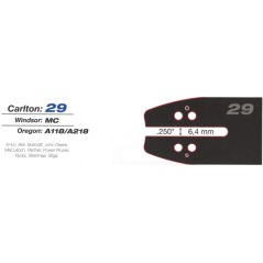 CARLTON K4500 Safe Tip Kettensägenkettenrad Länge 35cm Dicke 1.3mm