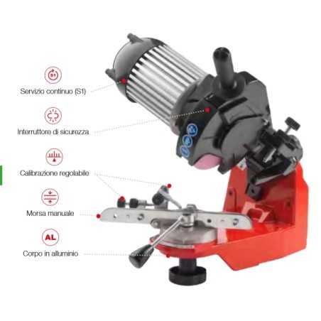COMPACT meuleuse d'établi électrique pour tous types de chaînes | NewgardenParts.com