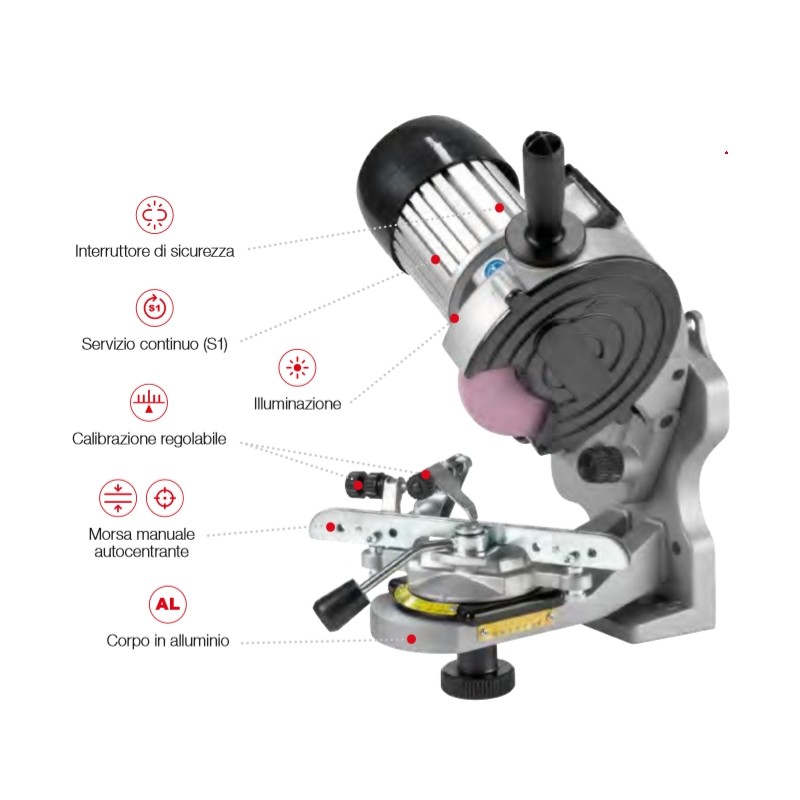 JOLLY EVO electric bench grinder for all chain types